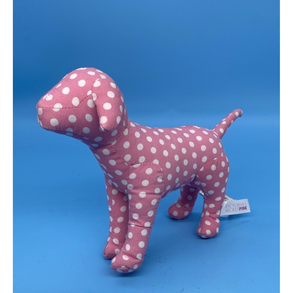 VINTAGE VICTORIA'S SECRET PINK ORIGINAL POLKA DOT DOG